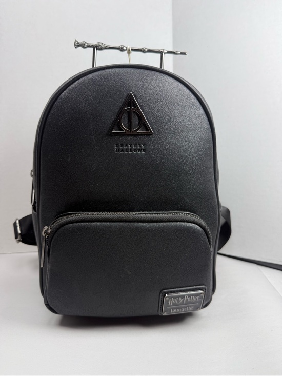 black deathly hallows mini backpack Widdop and Co Harry Potter Dark Arts - Hallows, Black, One Size Functionality meets fashion with this mini backpack Harry Potter - Deathly Hallows